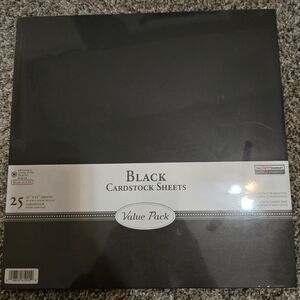 Black Cardstock Sheets Value Pack